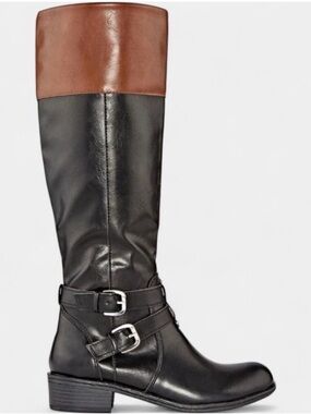 Arizona Jean Company Two-Tone Black and Brown Boots